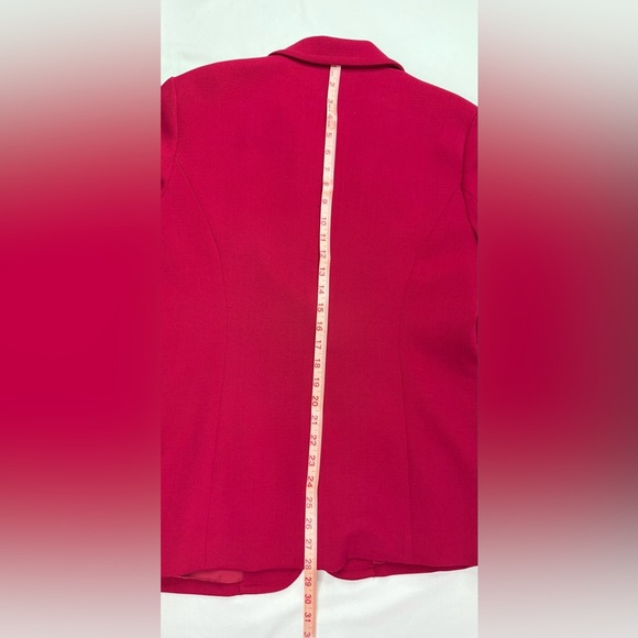 Coldwater Creek Fuchsia Pink Single Button Blazer Size 14 - Picture 9 of 9